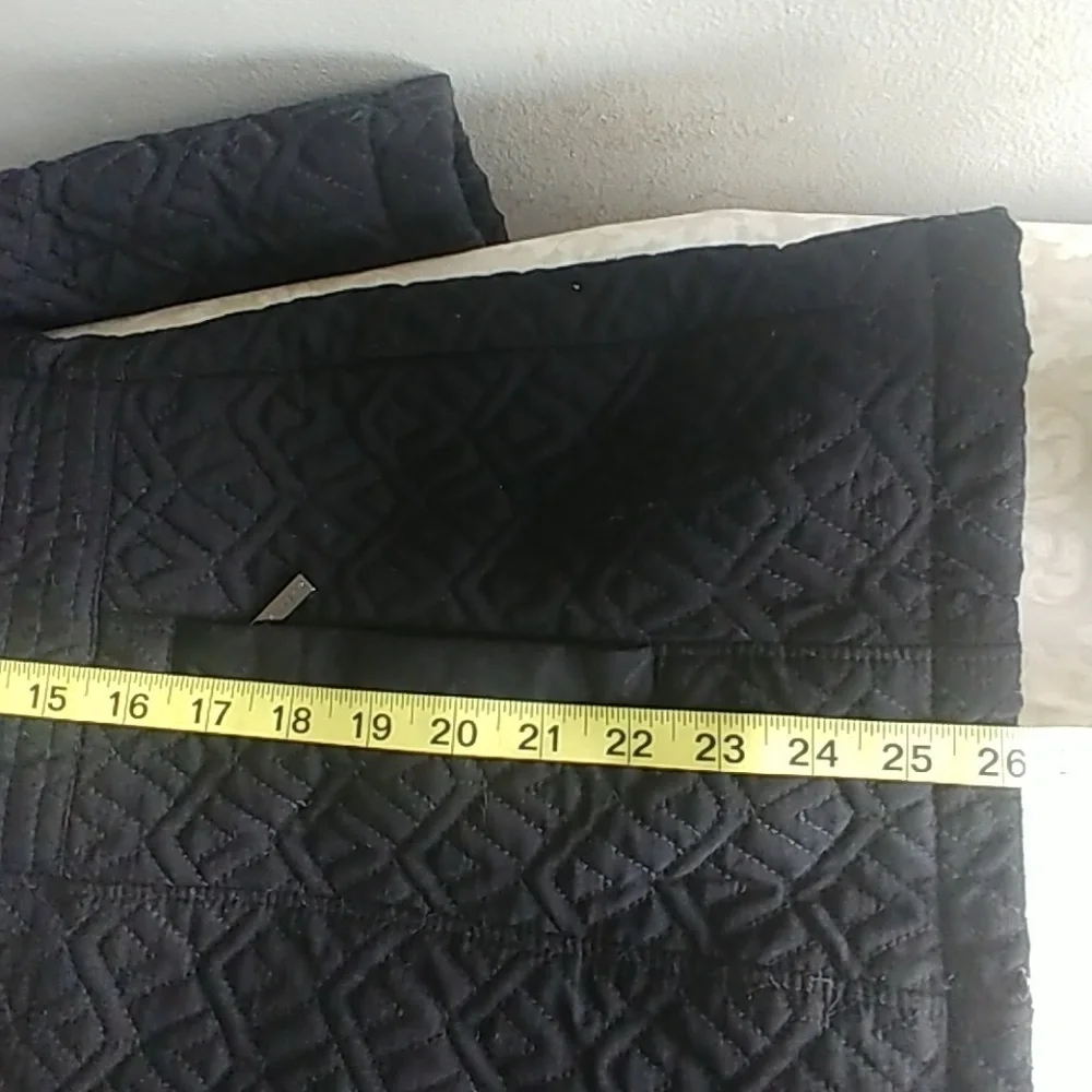 GALLERY Black Quilted Jacket Coat